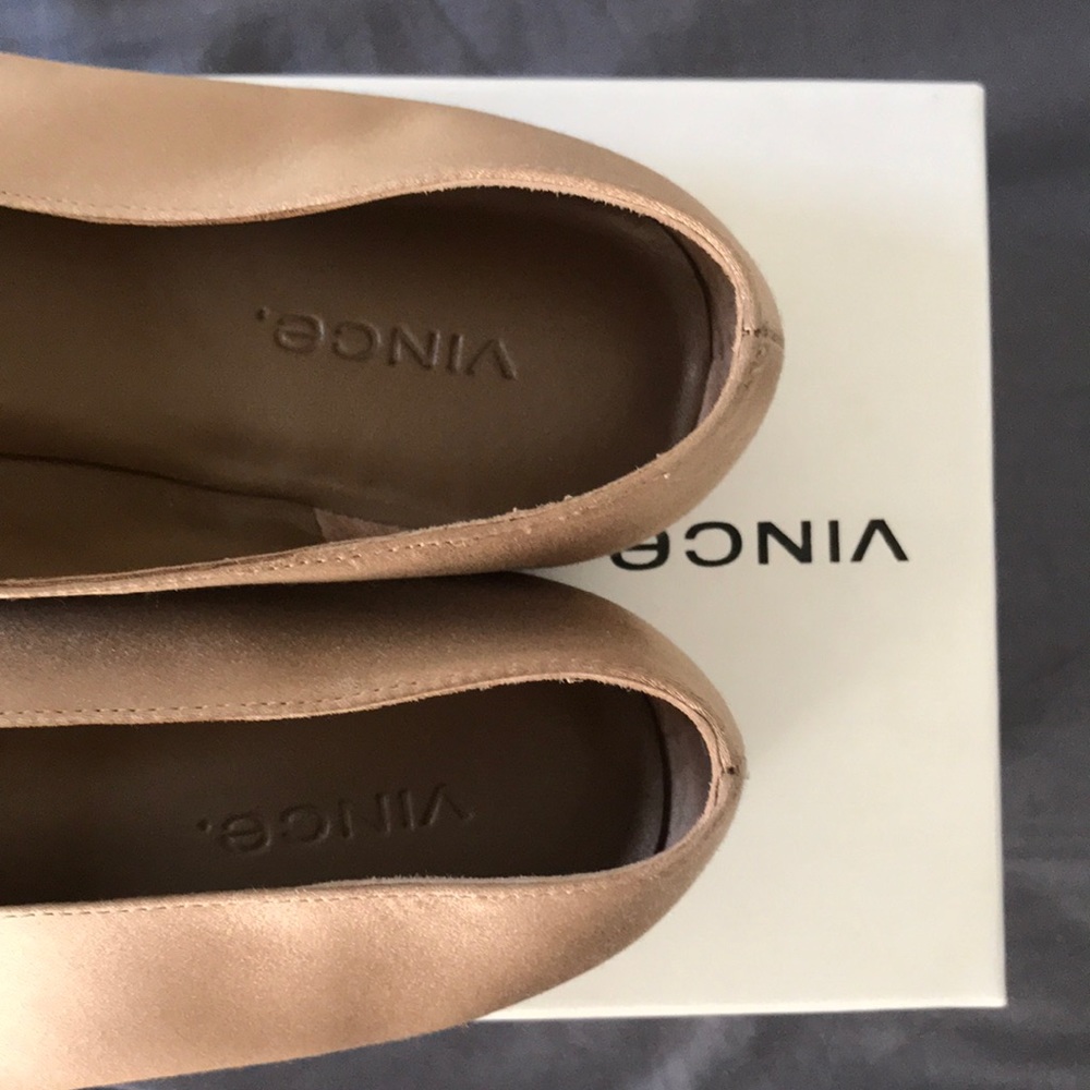 Vince satin flats